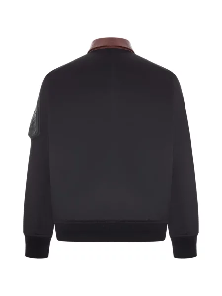 Geanta de piele Sacai negru
