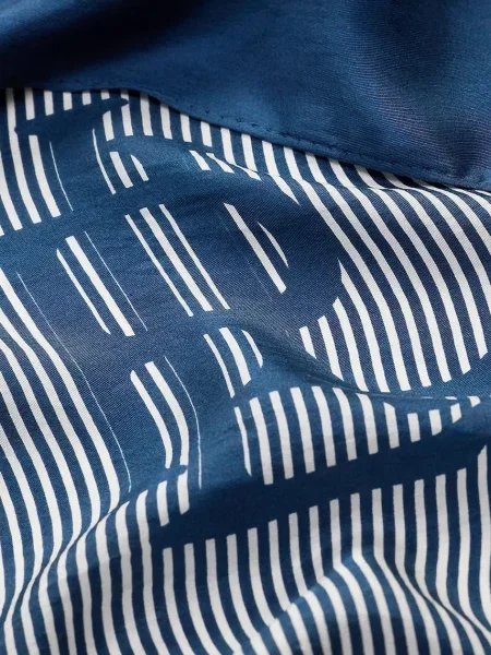 Jedwabna szal Lauren Ralph Lauren niebieska
