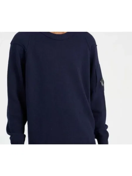 Sweter C.p. Company wełniany niebieski