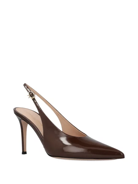 Pantofi cu toc Gianvito Rossi slingback maro