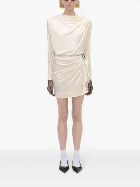 Drapiruotas suknele Marc Jacobs balta
