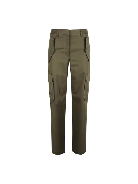 Spodnie cargo Burberry w kratkę zielone