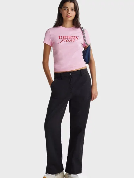 Футболка Tommy Jeans рожева