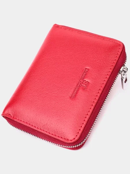 ST Leather Accessories Гаманець Шкіра червоний