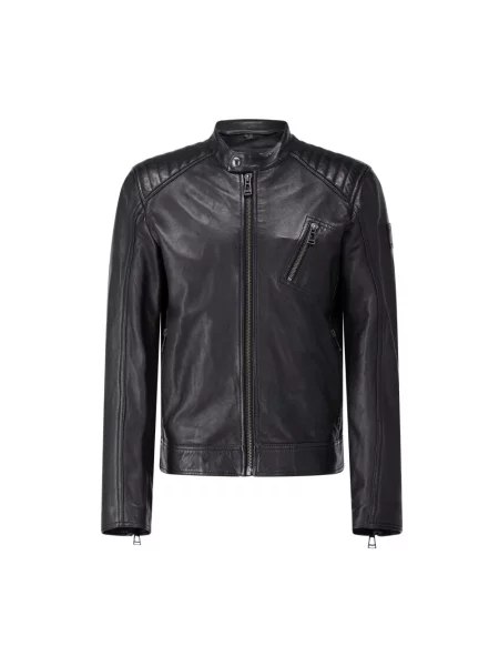 Belstaff Kurtki Mężczyzna M Kurtka Lambskin V Racer czarny