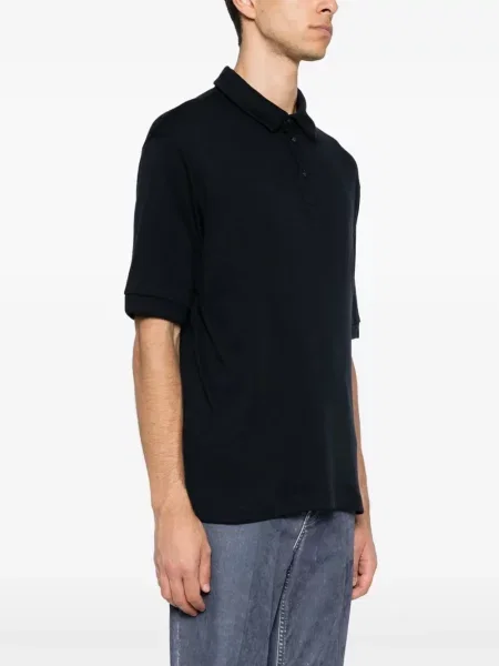 Polo majica Giorgio Armani od kašmira plava