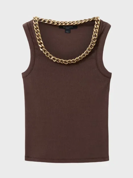 Майка Allsaints коричнева