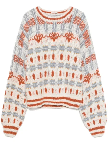 Długi sweter Mother biały