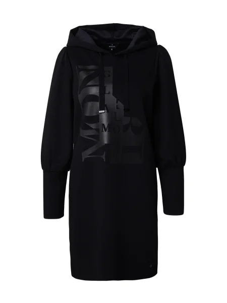 Monari Šaty striebornosivá čierna
