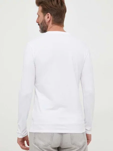 Лонгслів Guess однотонний білий