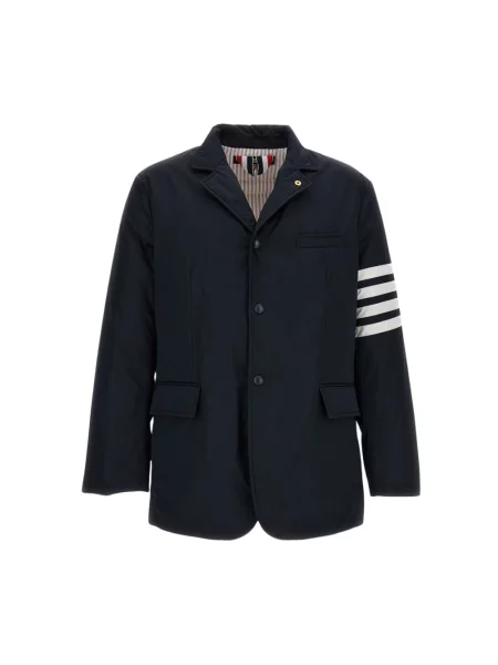 Kurtka Thom Browne pikowana niebieska