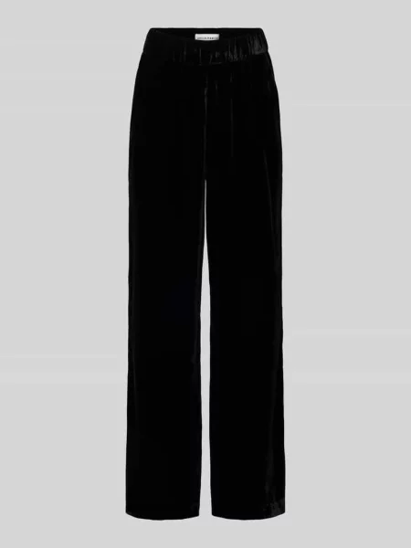 Spodnie materiałowe z elastycznym pasem model ‘Mucia’ Opus Pants czarne