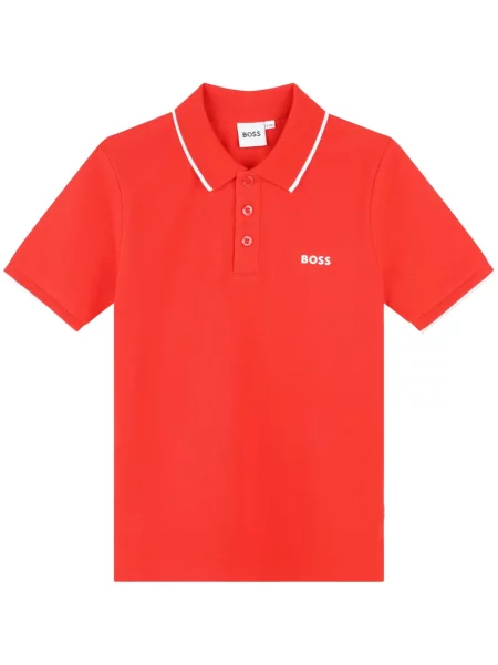 Tricou polo copii Bosswear roșu