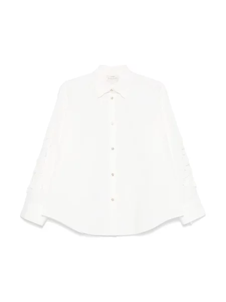 Forte Forte koszula relaxed z kołnierzykiem klasycznym shirt biały