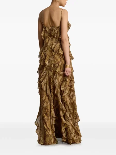 Rochie maxi Lauren Ralph Lauren cu imagine maro