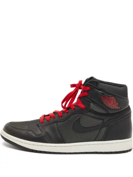 Sneakerși Jordan 1 Retro din piele negru