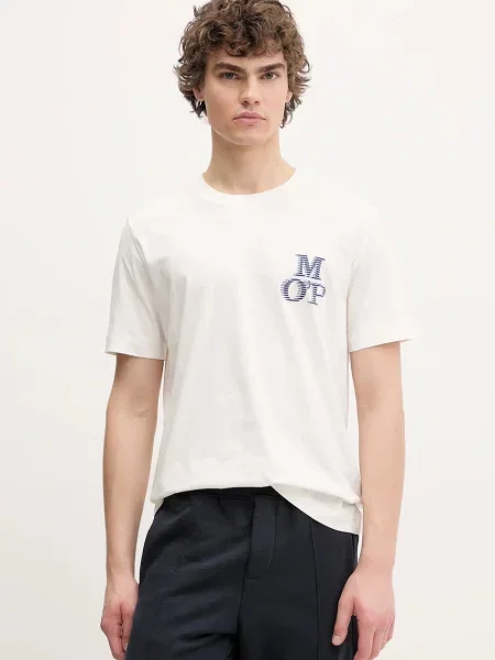Тениска Marc O'Polo с принт бяло