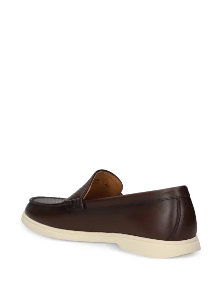 Pantofi loafer Boss din piele maro