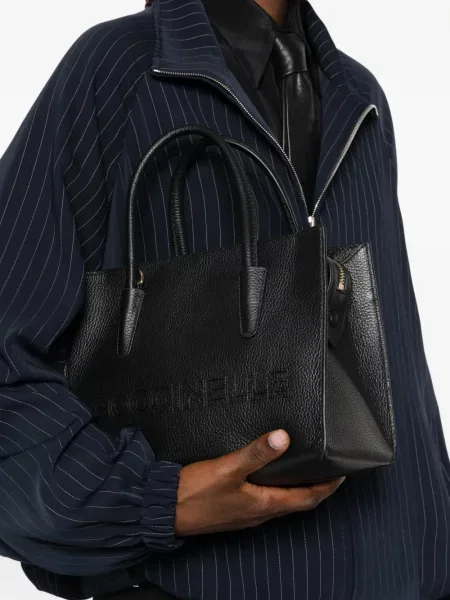 Geantă shopper Coccinelle din piele negru