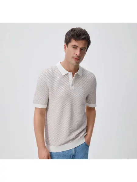 Reserved polo svetr béžová