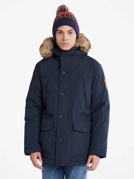 Timberland Зимова куртка Текстиль синій