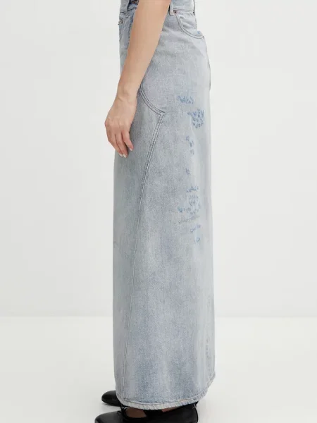 Maison Margiela fustă din denim albastru