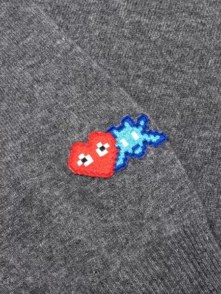 Жилетка Comme Des Garçons Play със сърца сиво