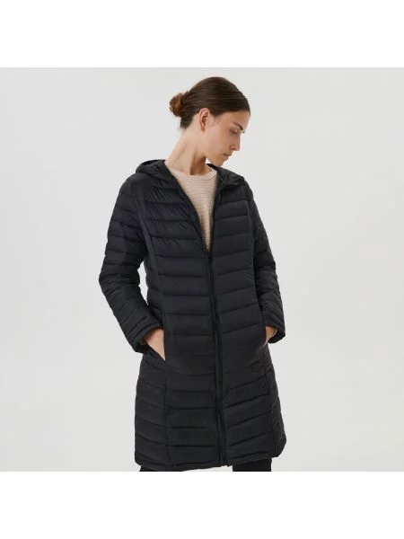 Sinsay Prošívaný kabát Černý