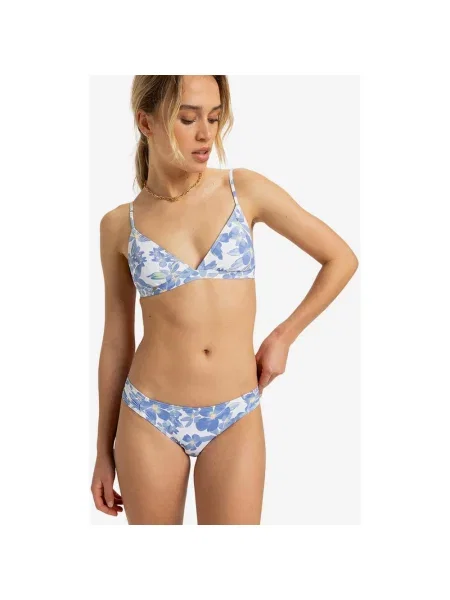Majtki bikini Roxy PT Beach Classics Moderate niebieski S biały