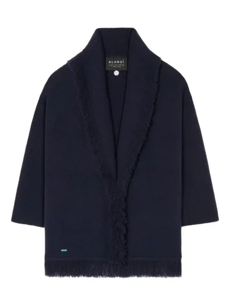 Cardigan Alanui cu franjuri albastru