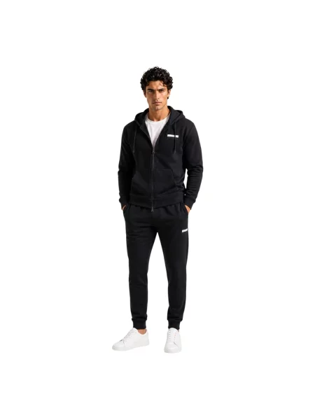 Komplet dresowy Emporio Armani Ea7 z kapturem czarny