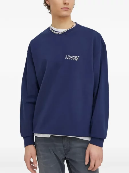 Scurt pantaloni scurți Levi's® cu broderie cu dungi alb