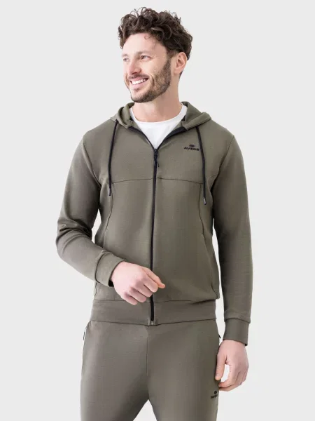 Кофта AVECS бавовна/поліестер зелений