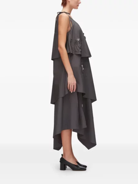 Φλοράλ κοστούμι φόρεμα 3.1 Phillip Lim με απλικέ γκρι