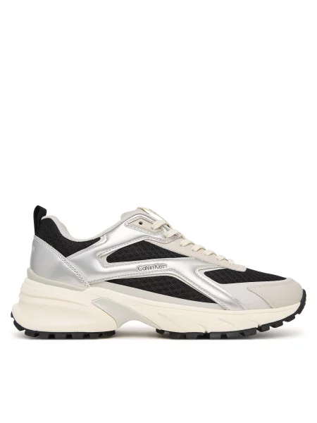 Laisvalaikio batai Calvin Klein Hike Run Ckstripe Mesh Met juoda