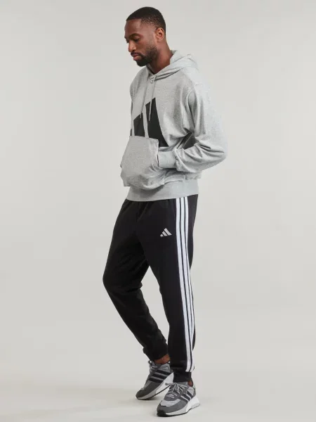 Frotir majica s kapuljačom Adidas s autogramom siva