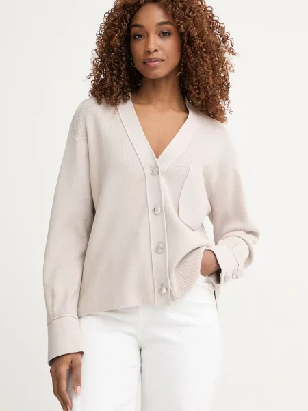 Marc Aurel cardigan pentru femei cu vâscoză bej