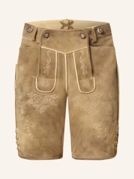 Ostarrichi Kožené Krojové Kalhoty hnědá