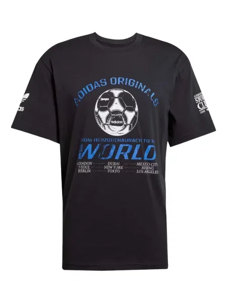 Pruhované tričko Adidas bez rukávů jersey černé