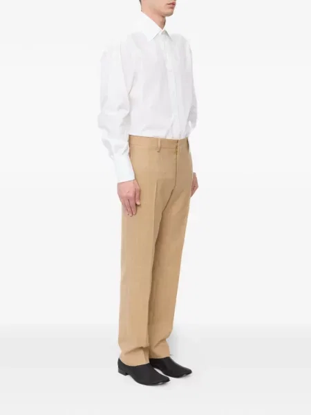 Vilnonės kelnės Mm6 Maison Margiela ruda