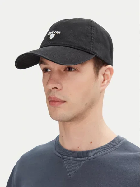 Barbour Kapa pastelno modra bela črna