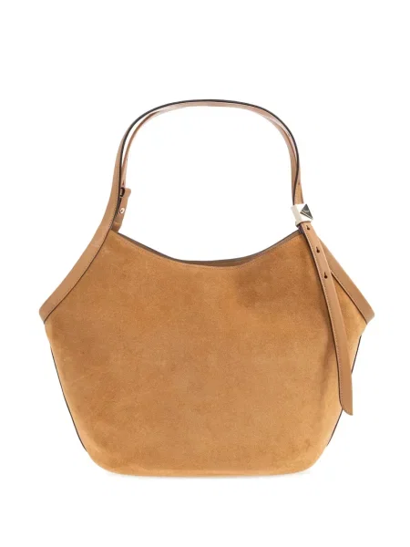 Geantă shopper Kate Spade din piele de căprioară portocaliu