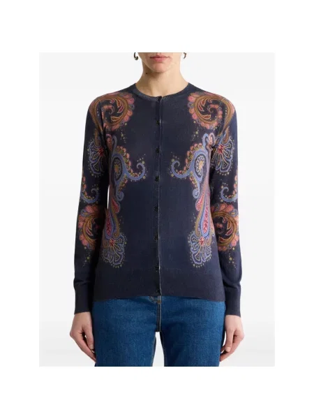 Kardigan Etro z kaszmiru z wzorem paisley