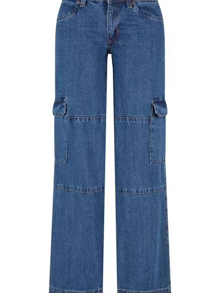 Urban Classics Džíny s džínovina modrá