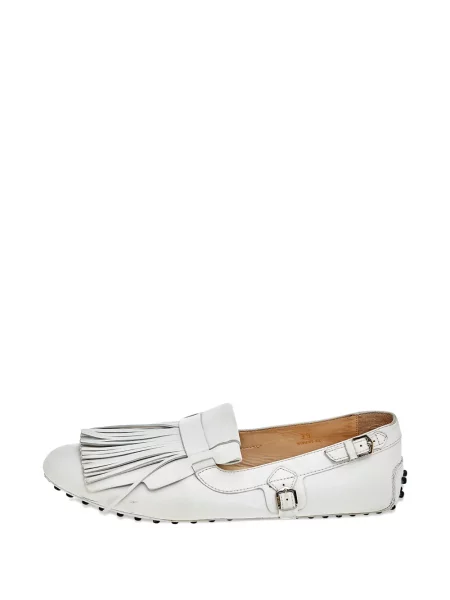 Pantofi loafer Tod's din piele alb