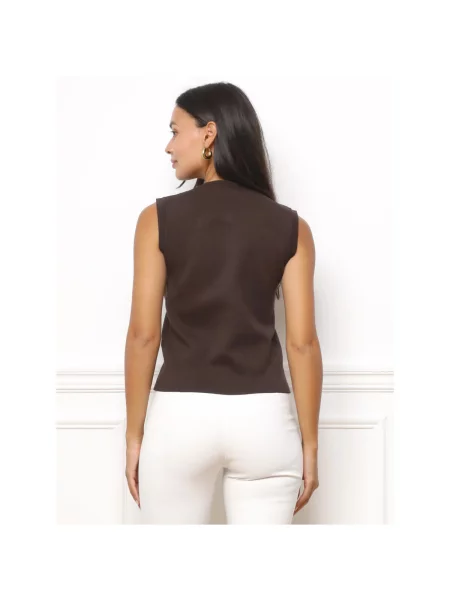 Top La Modeuse hnedá