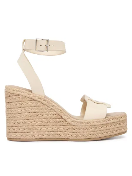 Calvin Klein Еспадрили Wedge Espad 70 Embl Lth бежов