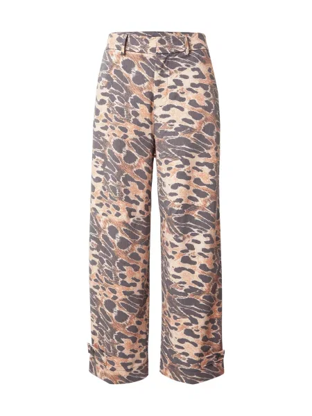 Miss goodlife Pantaloni Fancy / maro / gri metalic bej