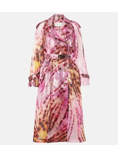 Trenci Dries Van Noten cu imagine roz