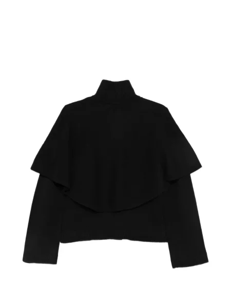 Cardigan Vince cu volane negru